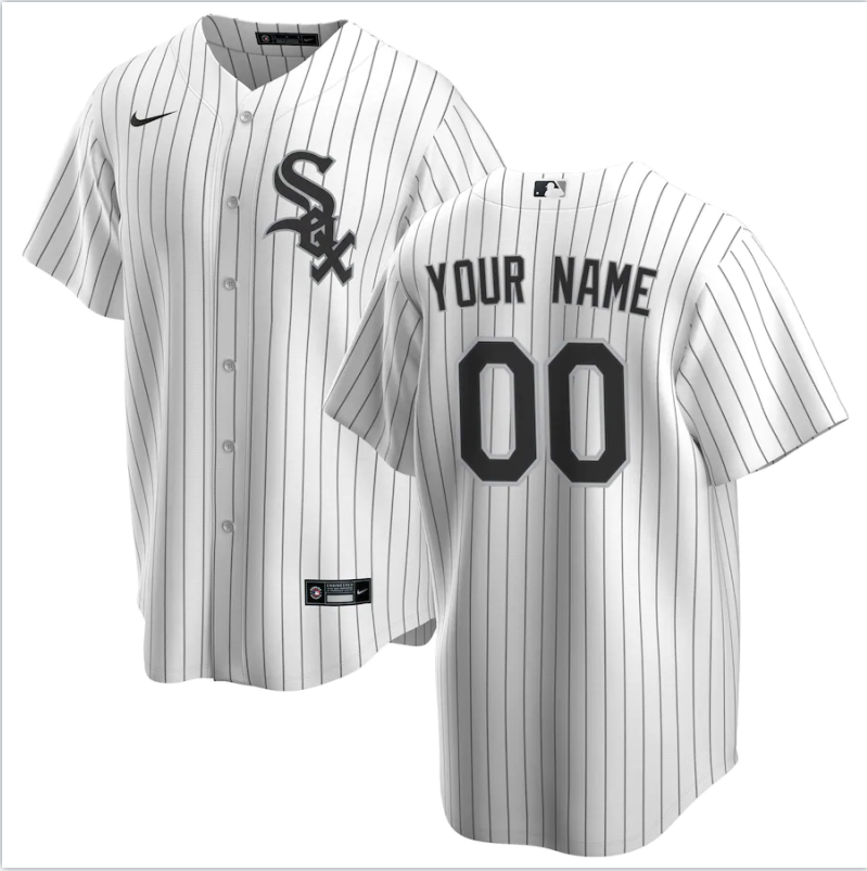 Men's Chicago White Sox Active Player Custom White Base Stitched Jersey